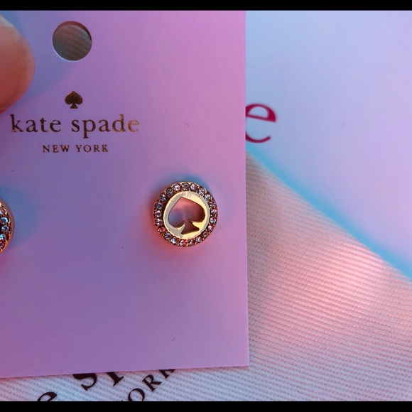 Kate Spade “Spot the Spade” Earrings - Picture 3 of 4